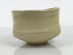 Japanese Ceramic Green Tea Bowl Matcha Chawan Vtg Pottery White Texture CHB169