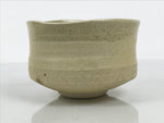 Japanese Ceramic Green Tea Bowl Matcha Chawan Vtg Pottery White Texture CHB169