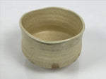 Japanese Ceramic Green Tea Bowl Matcha Chawan Vtg Pottery White Texture CHB169