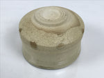 Japanese Ceramic Green Tea Bowl Matcha Chawan Vtg Pottery White Texture CHB169