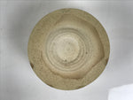 Japanese Ceramic Green Tea Bowl Matcha Chawan Vtg Pottery White Texture CHB169