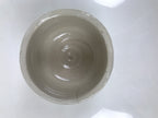 Japanese Ceramic Green Tea Bowl Matcha Chawan Vtg Pottery White Thick CHB132