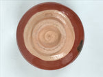 Japanese Ceramic Green Tea Bowl Matcha Chawan Vtg Red Raku Ware Pottery CHB134