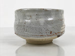Japanese Ceramic Green Tea Bowl Matcha Chawan Vtg Shino Ware Gray Pottery PX803