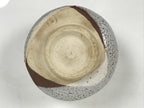 Japanese Ceramic Green Tea Bowl Matcha Chawan Vtg Shino Ware Gray Pottery PX803
