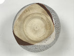 Japanese Ceramic Green Tea Bowl Matcha Chawan Vtg Shino Ware Gray Pottery PX803