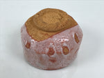 Japanese Ceramic Green Tea Bowl Matcha Chawan Vtg Shino Ware Pink Brown CHB148