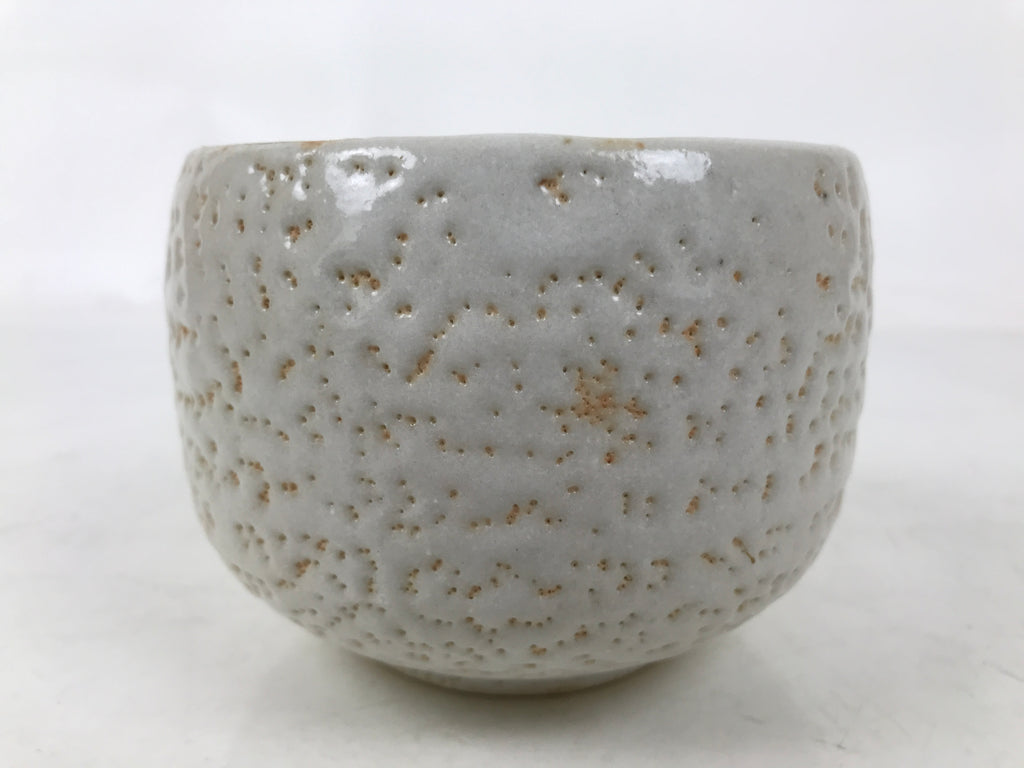 Japanese Ceramic Green Tea Bowl Matcha Chawan Vtg Shino Ware Pink CHB107