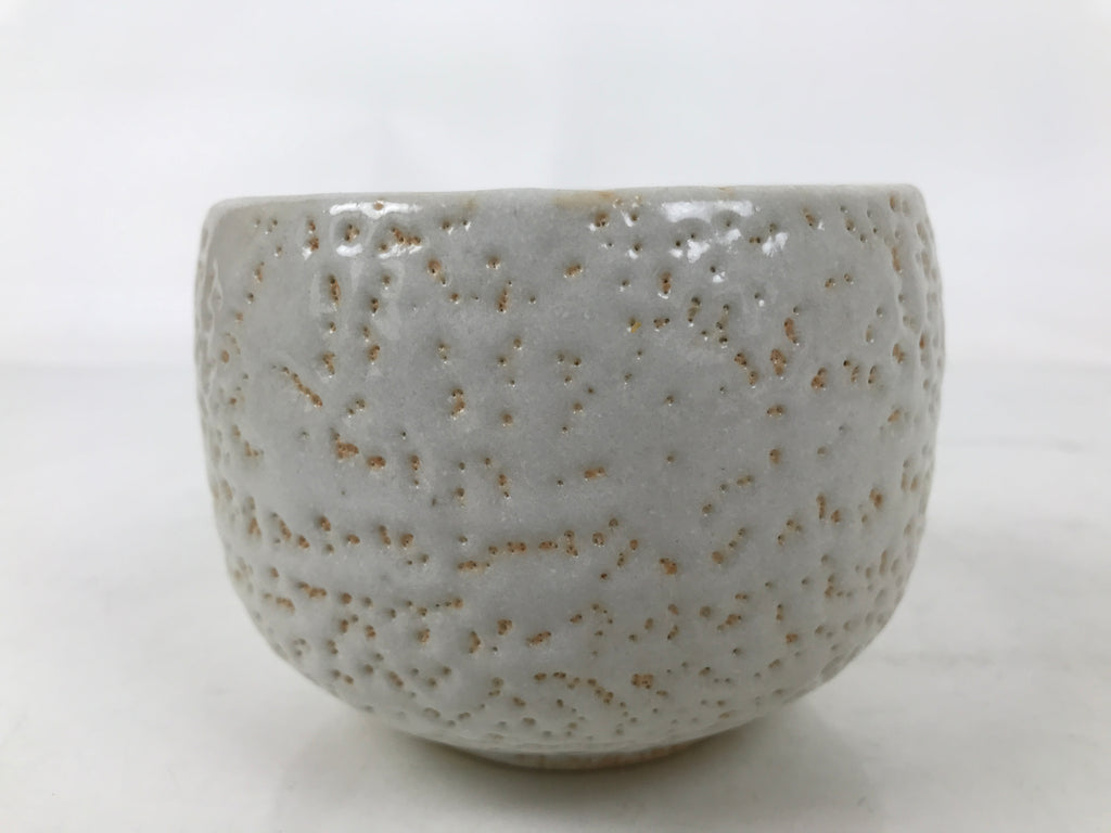 Japanese Ceramic Green Tea Bowl Matcha Chawan Vtg Shino Ware Pink CHB107