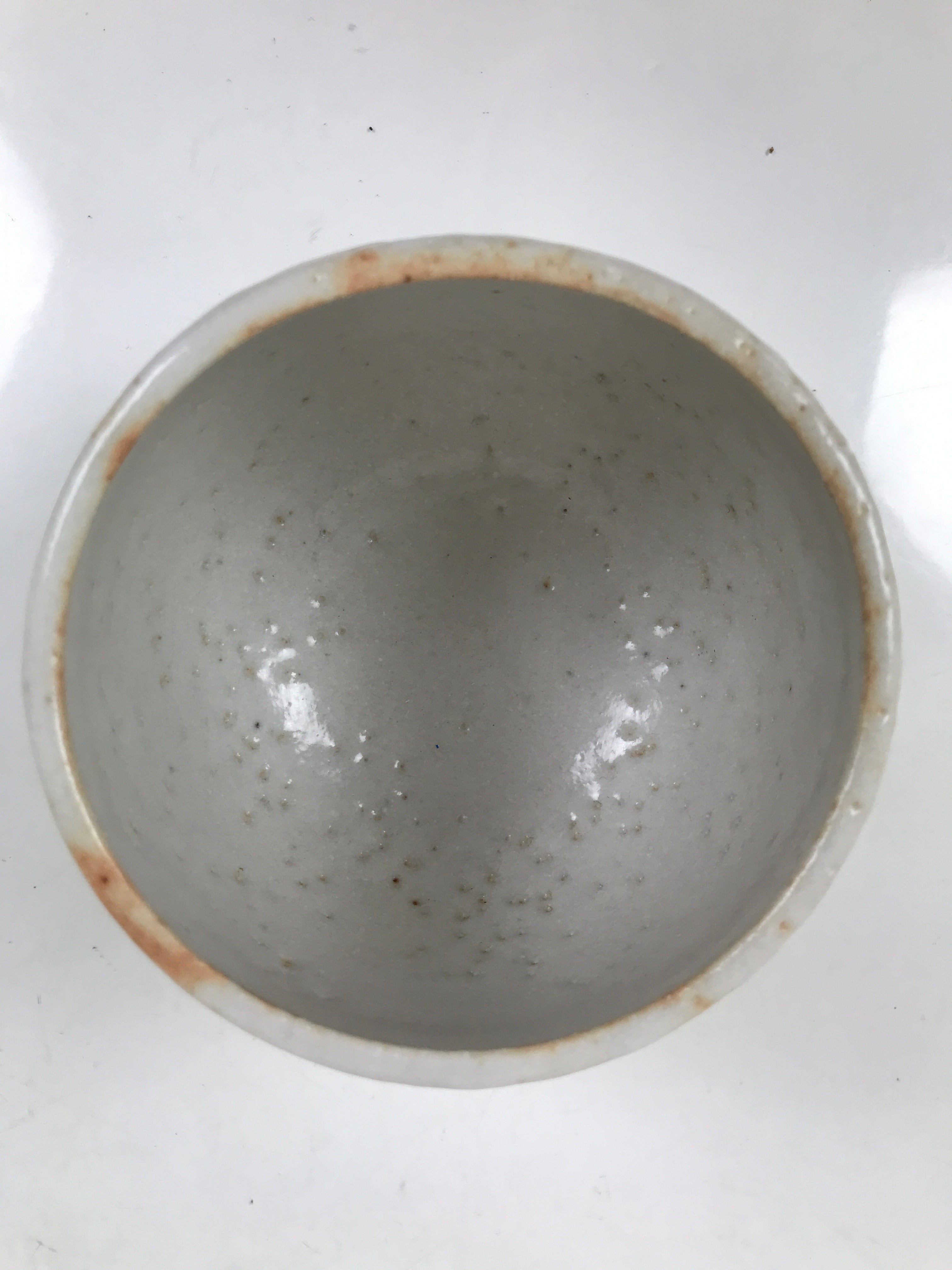 Japanese Ceramic Green Tea Bowl Matcha Chawan Vtg Shino Ware Pink CHB107