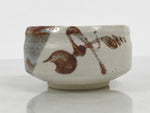 Japanese Ceramic Green Tea Bowl Matcha Chawan Vtg Shino Ware Pottery CHB159