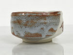 Japanese Ceramic Green Tea Bowl Matcha Chawan Vtg Shino Ware Pottery CHB159