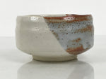 Japanese Ceramic Green Tea Bowl Matcha Chawan Vtg Shino Ware Pottery CHB159