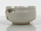 Japanese Ceramic Green Tea Bowl Matcha Chawan Vtg Shino Ware Pottery CHB159