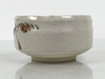Japanese Ceramic Green Tea Bowl Matcha Chawan Vtg Shino Ware Pottery CHB159