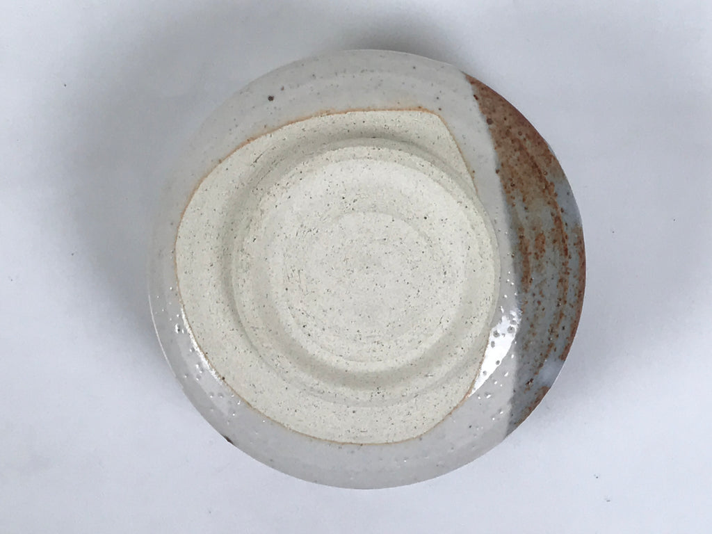 Japanese Ceramic Green Tea Bowl Matcha Chawan Vtg Shino Ware Pottery CHB159