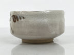 Japanese Ceramic Green Tea Bowl Matcha Chawan Vtg Shino Ware Pottery CHB160