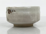 Japanese Ceramic Green Tea Bowl Matcha Chawan Vtg Shino Ware Pottery CHB160