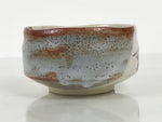 Japanese Ceramic Green Tea Bowl Matcha Chawan Vtg Shino Ware Pottery CHB161