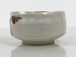 Japanese Ceramic Green Tea Bowl Matcha Chawan Vtg Shino Ware Pottery CHB161