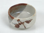 Japanese Ceramic Green Tea Bowl Matcha Chawan Vtg Shino Ware Pottery CHB161