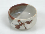 Japanese Ceramic Green Tea Bowl Matcha Chawan Vtg Shino Ware Pottery CHB161