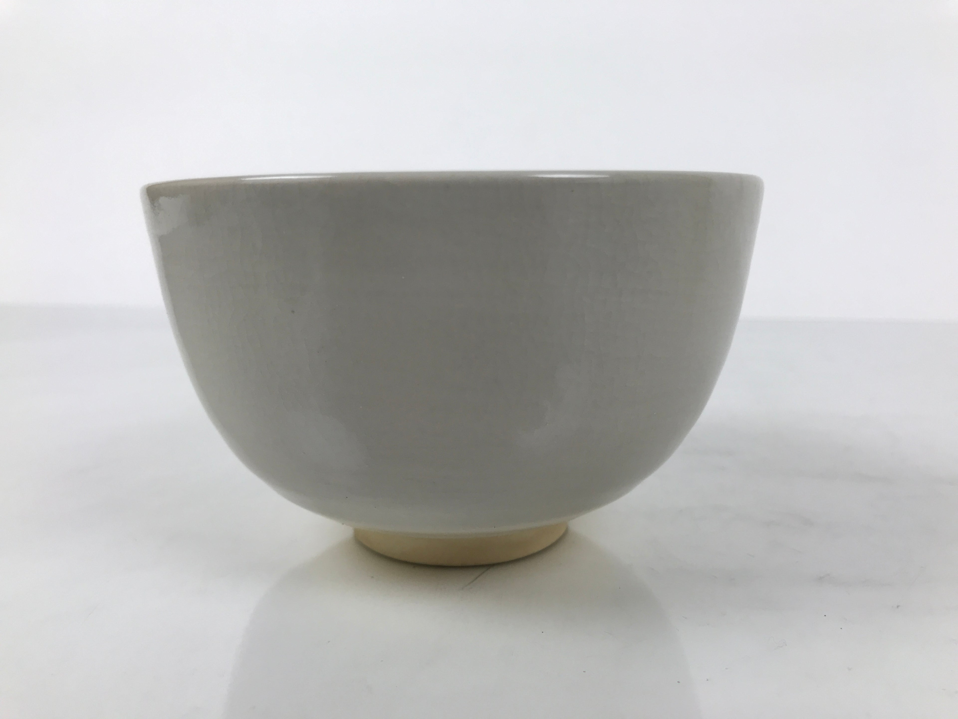 Japanese Ceramic Green Tea Bowl Matcha Chawan Vtg White Pink Pottery CHB135