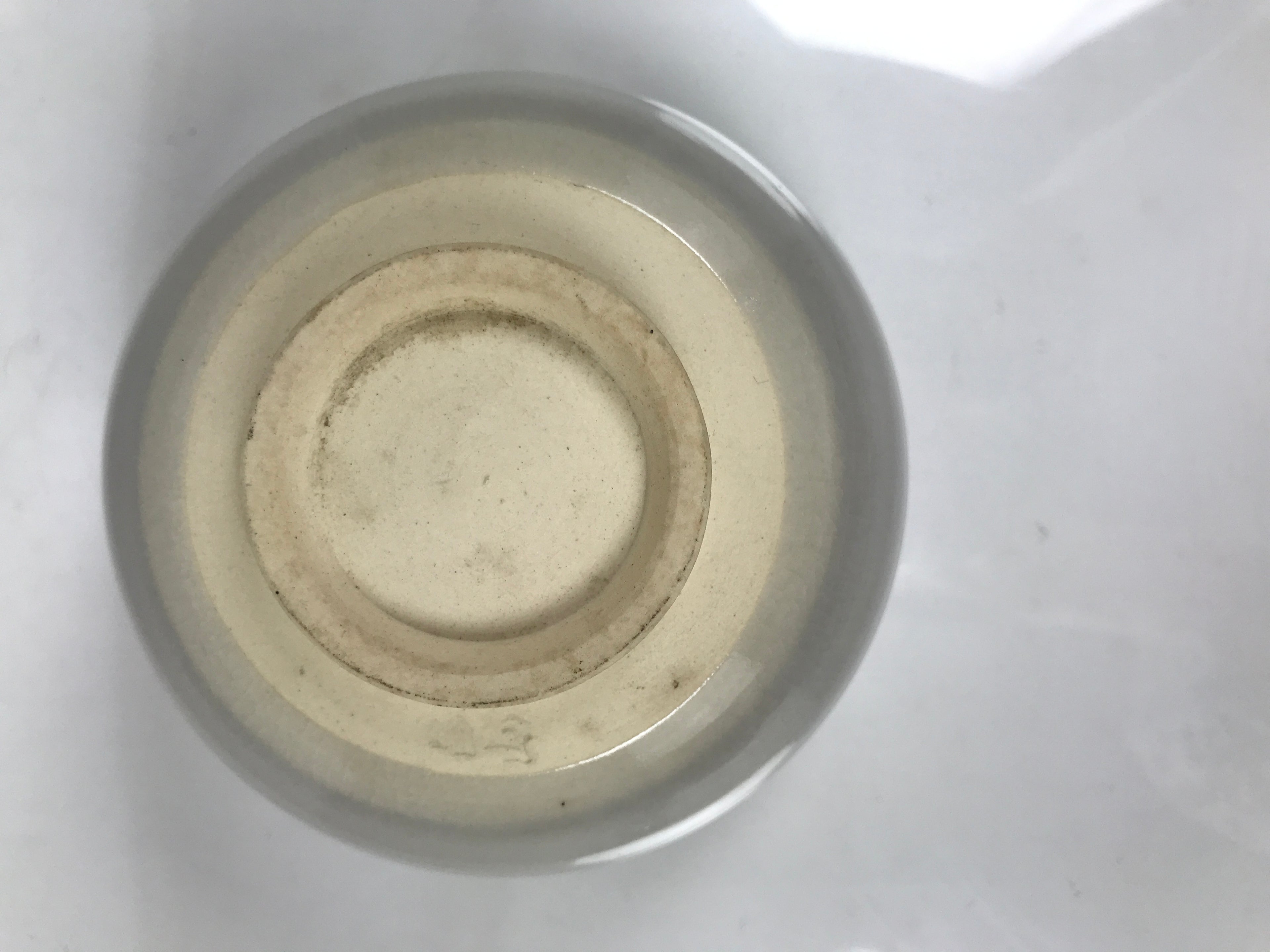 Japanese Ceramic Green Tea Bowl Matcha Chawan Vtg White Pink Pottery CHB135