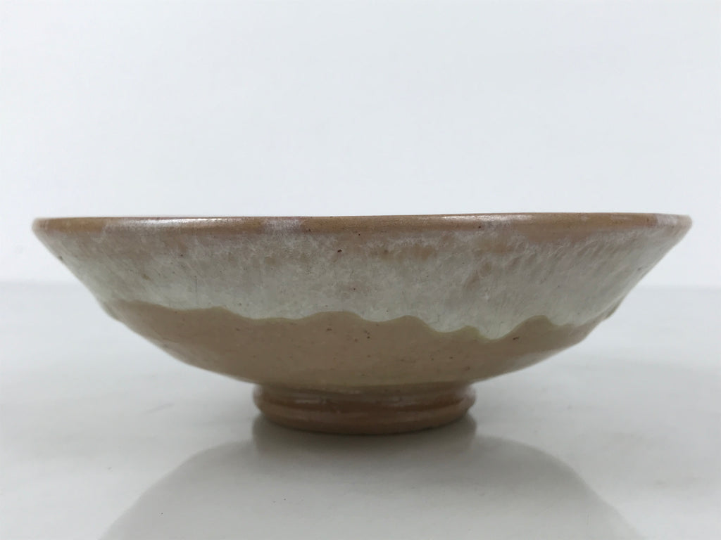 Japanese Ceramic Green Tea Bowl Summer Matcha Chawan Pottery Beige White SCW10
