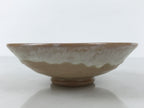 Japanese Ceramic Green Tea Bowl Summer Matcha Chawan Pottery Beige White SCW10