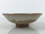 Japanese Ceramic Green Tea Bowl Summer Matcha Chawan Pottery Beige White SCW10