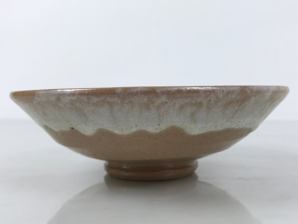 Japanese Ceramic Green Tea Bowl Summer Matcha Chawan Pottery Beige White SCW10