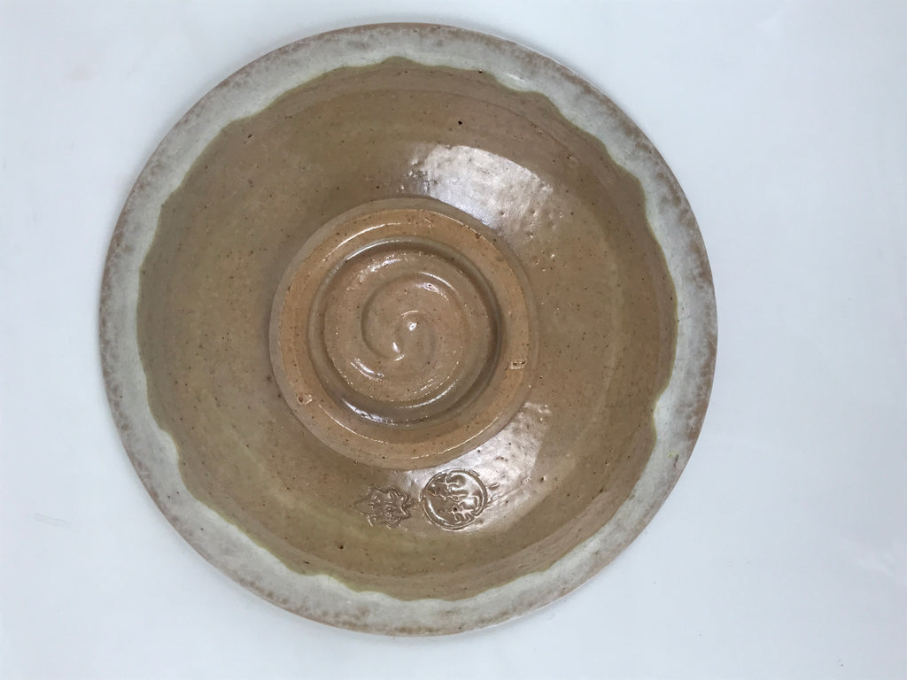 Japanese Ceramic Green Tea Bowl Summer Matcha Chawan Pottery Beige White SCW10