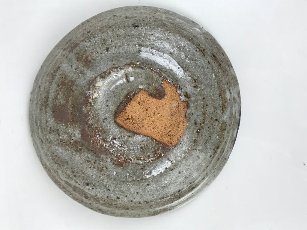 Japanese Ceramic Green Tea Bowl Summer Matcha Chawan Pottery Gray Brown SCW8