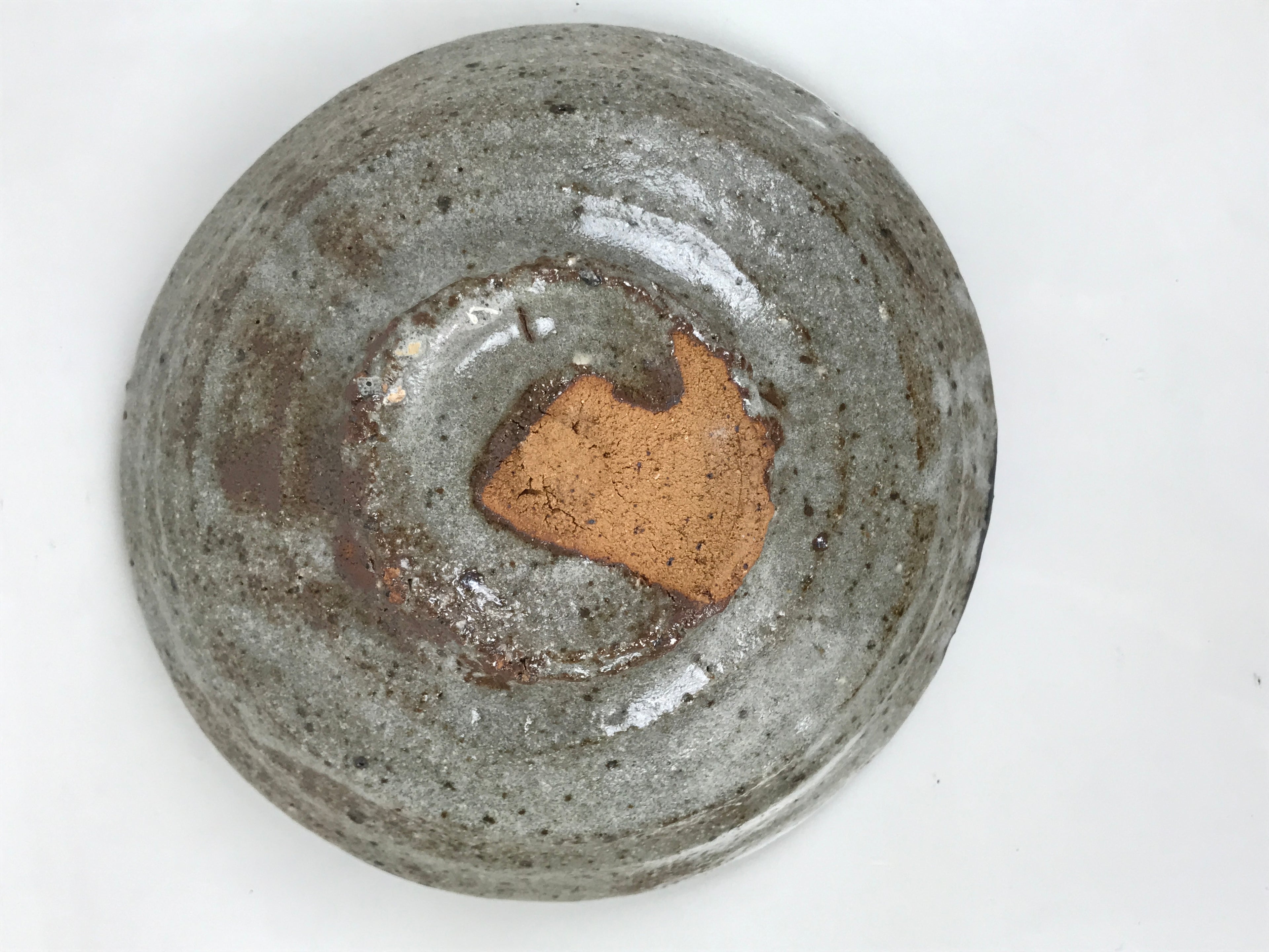 Japanese Ceramic Green Tea Bowl Summer Matcha Chawan Pottery Gray Brown SCW8