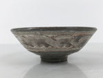 Japanese Ceramic Green Tea Bowl Summer Matcha Chawan Pottery Gray Mishima SCW9