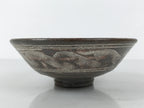 Japanese Ceramic Green Tea Bowl Summer Matcha Chawan Pottery Gray Mishima SCW9