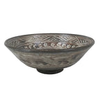 Japanese Ceramic Green Tea Bowl Summer Matcha Chawan Pottery Gray Mishima SCW9