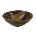 Japanese Ceramic Green Tea Bowl Summer Matcha Chawan Vtg Brown Dark SCW2