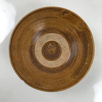 Japanese Ceramic Green Tea Bowl Summer Matcha Chawan Vtg Brown Shallow SCW4