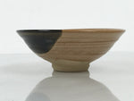 Japanese Ceramic Green Tea Bowl Summer Matcha Chawan Vtg Pottery Brown SCW11