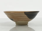 Japanese Ceramic Green Tea Bowl Summer Matcha Chawan Vtg Pottery Brown SCW11