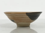 Japanese Ceramic Green Tea Bowl Summer Matcha Chawan Vtg Pottery Brown SCW11