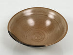 Japanese Ceramic Green Tea Bowl Summer Matcha Chawan Vtg Pottery Brown SCW11