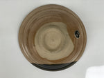 Japanese Ceramic Green Tea Bowl Summer Matcha Chawan Vtg Pottery Brown SCW11