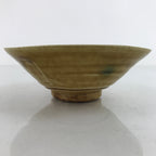 Japanese Ceramic Green Tea Bowl Summer Matcha Chawan Vtg Spots Light Brown CHB57