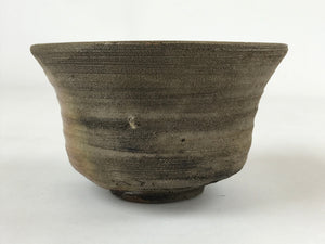 Japanese Ceramic Green Tea Bowl Vtg Brown Matte Matcha Chawan CHB6