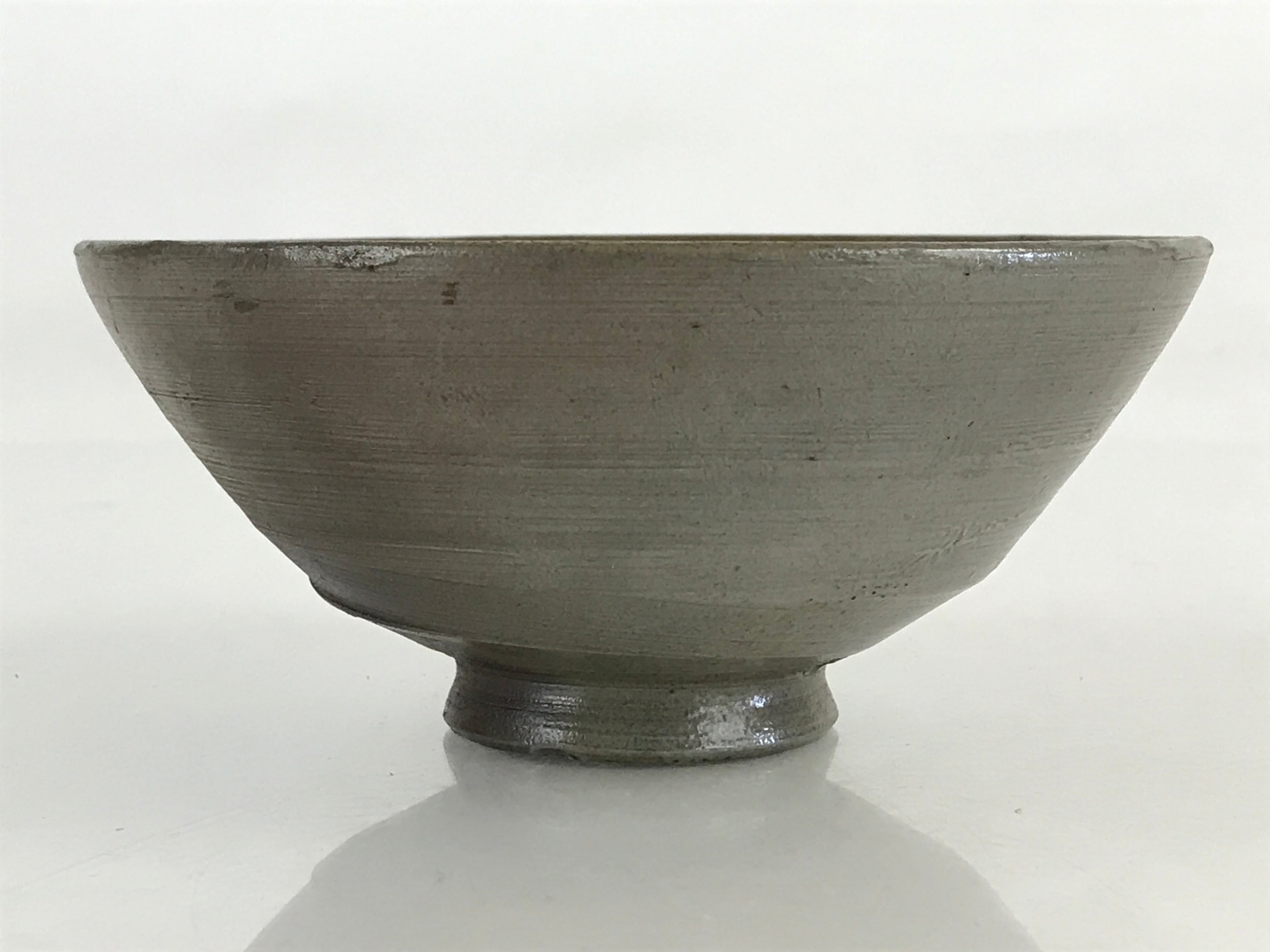 Japanese Ceramic Green Tea Bowl Vtg Chawan Tea Ceremony Matcha Brown GTB982