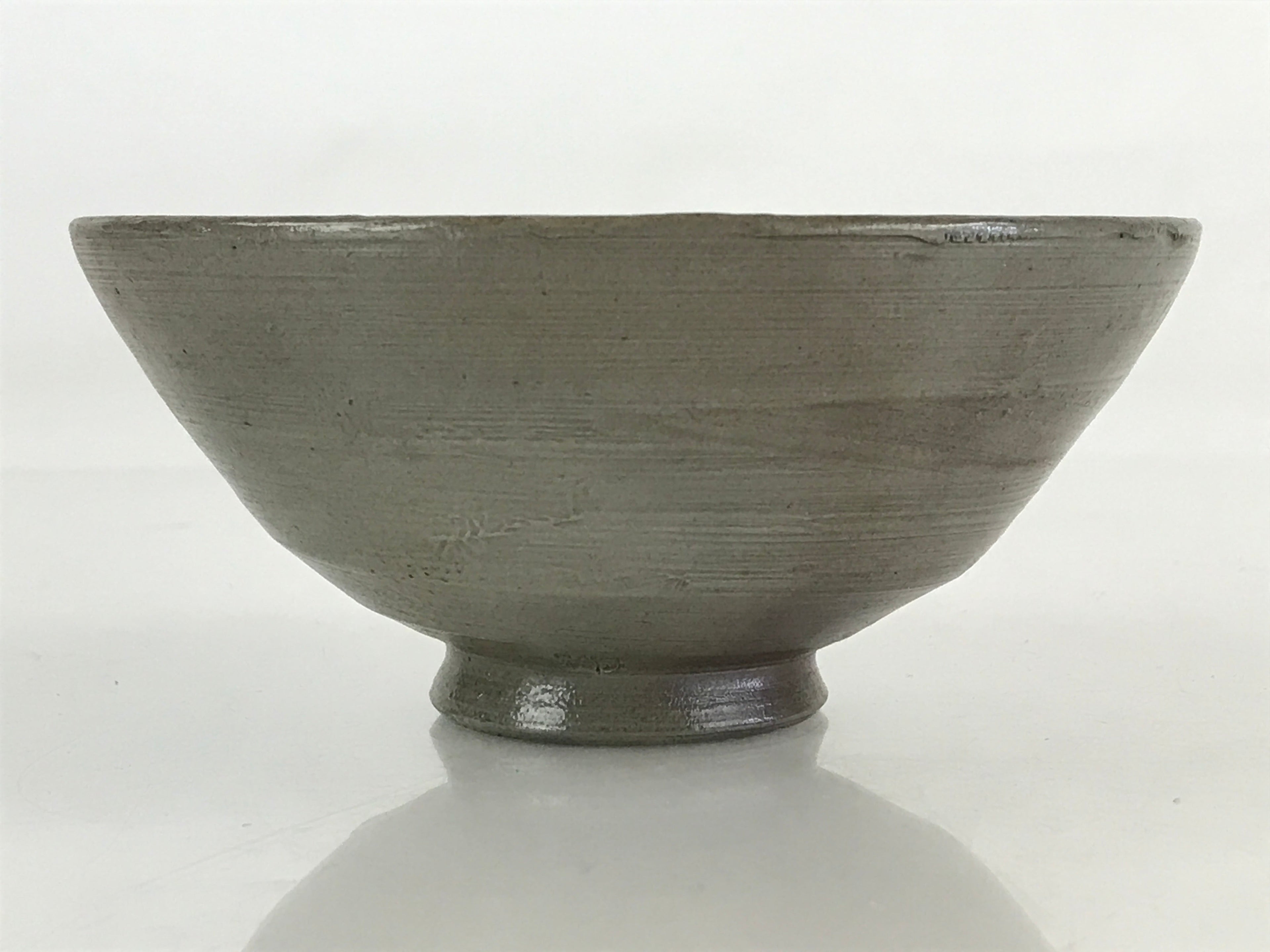 Japanese Ceramic Green Tea Bowl Vtg Chawan Tea Ceremony Matcha Brown GTB982