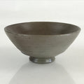 Japanese Ceramic Green Tea Bowl Vtg Chawan Tea Ceremony Matcha Brown GTB982
